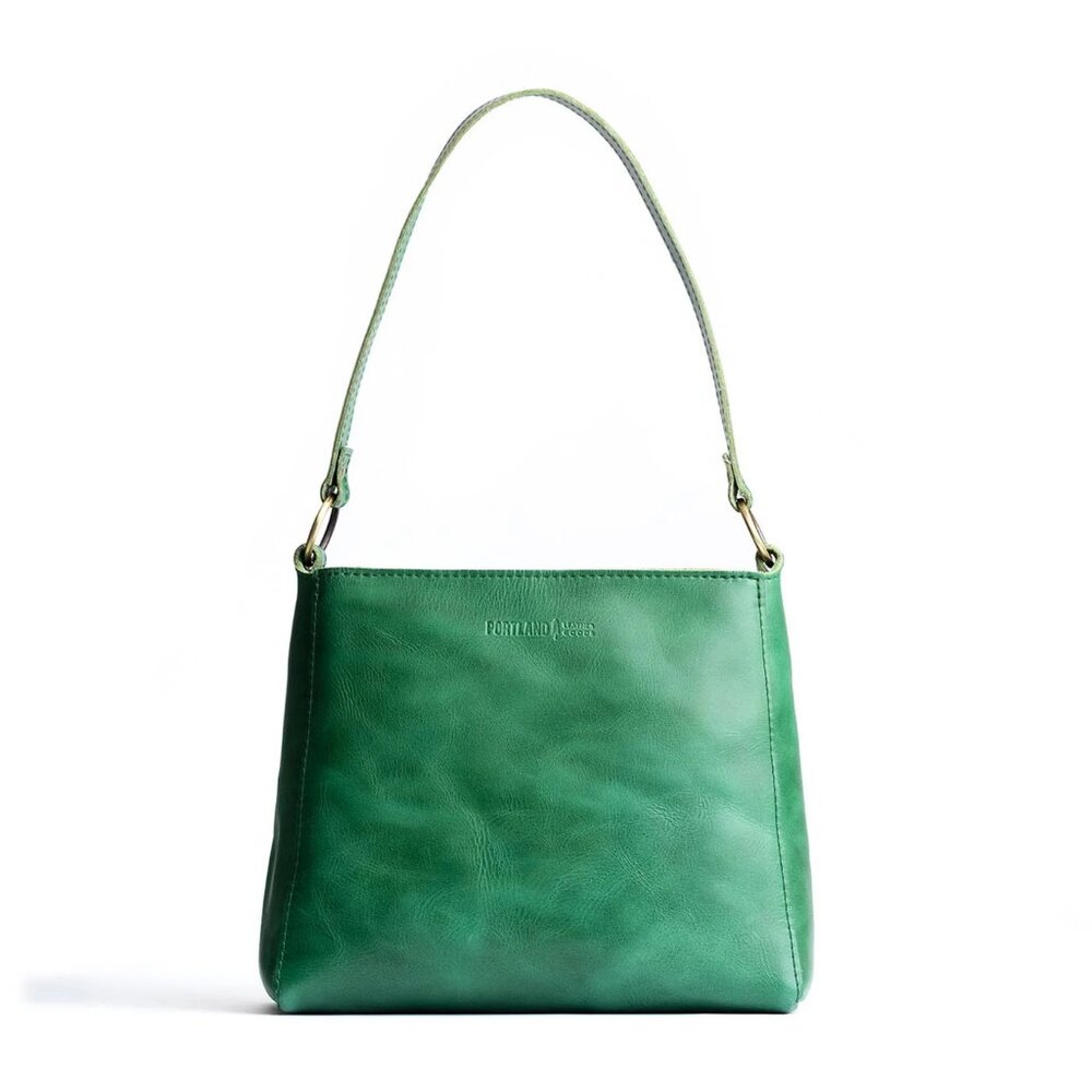 Portland Leather Triangle Shoulder Bag - Cowboy Mint